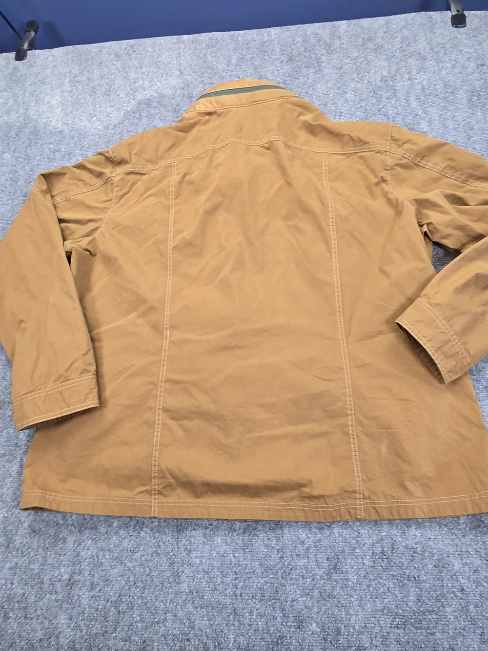 Orvis Mens XXL Tan Field Jacket Utility Safari Barn Coat Hunting Outdoor Cotton